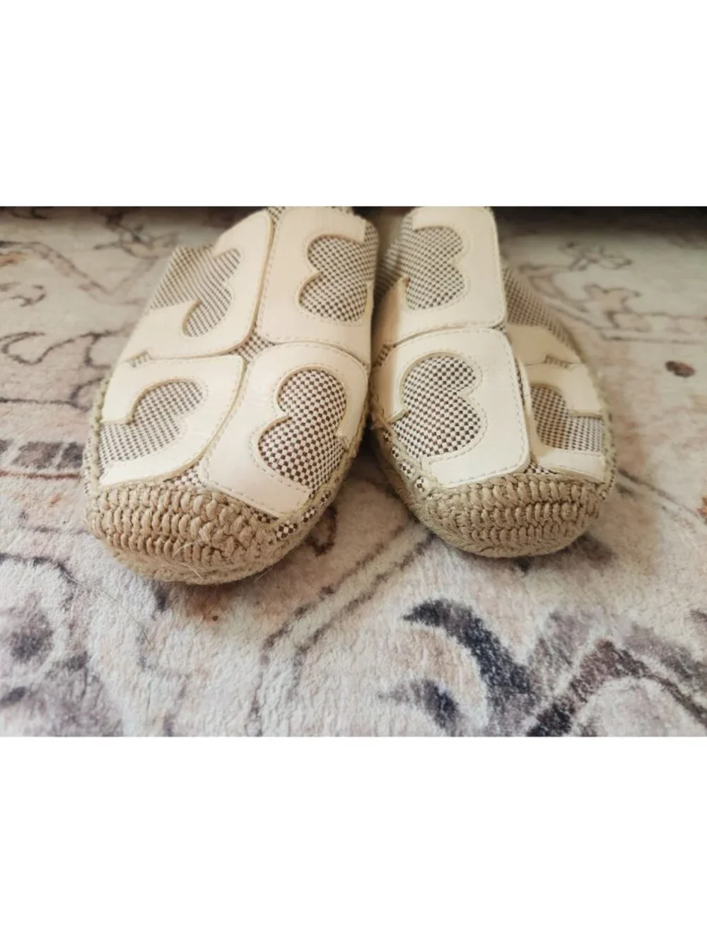Tory Burch Women's Sz. 10 Ines Espadrilles Leather/Material